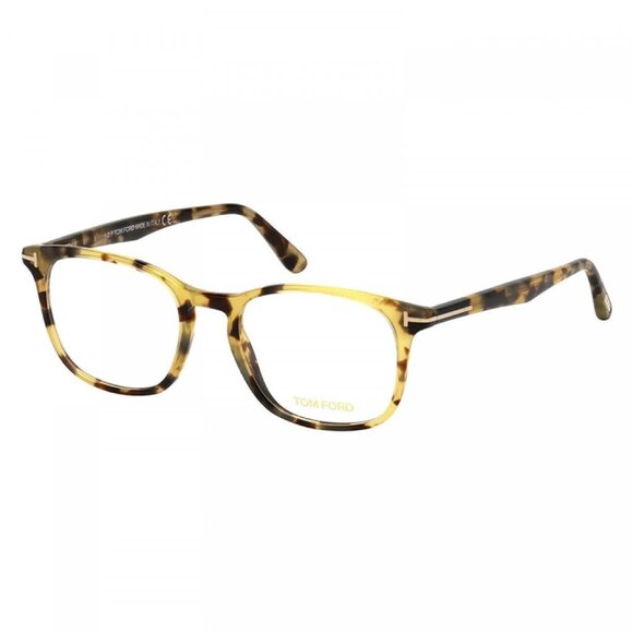 NEW TOM FORD FT5505/S 053 EYEGLASSES TF5505 053 HAVANA MEN SQUARE EYEWEAR - Picture 1 of 3